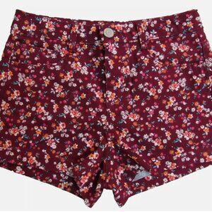 SO Stretch Soft Cotton Floral Short Shorts Size 15